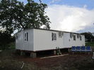 El refugio portátil modular de la emergencia, los hogares prefabricados plegables/acanaló las tejas