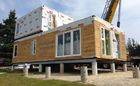 Chalet ligero de dos pisos prefabricado edificios modulares del acero del indicador de la casa